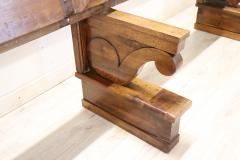 Empire Early 19th Century Solid Walnut Antique Bench - 3452881