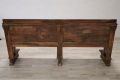 Empire Early 19th Century Solid Walnut Antique Bench - 3452885