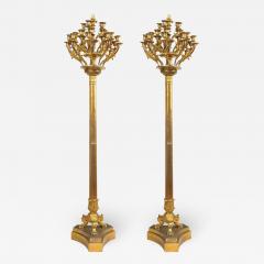 Empire Gilt Bronze Candleholders or Floor Lamps 1800 - 1812888