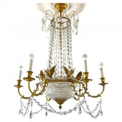 Empire Gilt Bronze and Crystal Chandelier Six Arms 1815 - 4516087