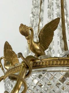 Empire Gilt Bronze and Cut Crystal Chandelier circa 1815 - 1445725