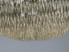 Empire Impressive Pendant Light Dore Bronze Crystal France 19th c  - 4446092