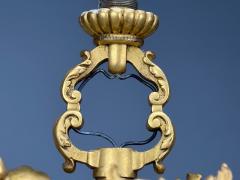 Empire Impressive Pendant Light Dore Bronze Crystal France 19th c  - 4446094