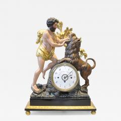 Empire Mantle Clock of Hercules and the Nemean Lion - 505025