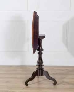 Empire Octagonal Sail Table in Walnut with Precious Wood Veneer Milan Early 19 - 4375380