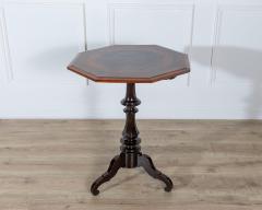 Empire Octagonal Sail Table in Walnut with Precious Wood Veneer Milan Early 19 - 4375428