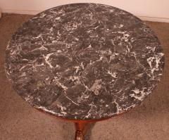 Empire Pedestal Table With Its Saint anne Marble - 2238033