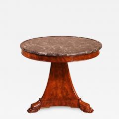 Empire Pedestal Table With Its Saint anne Marble - 2240436