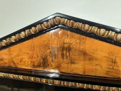 Empire Secretaire Ebonized Wood Maple Ink Painting Vienna circa 1810 15 - 3428956