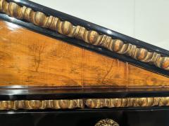 Empire Secretaire Ebonized Wood Maple Ink Painting Vienna circa 1810 15 - 3428957