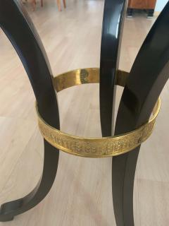 Empire Side Table Black Polish Brass Ring Austria circa 1815 - 1064467