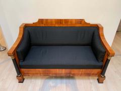 Empire Sofa Cherry Veneer Full Columns Horse Hair Germany circa 1815 - 1316272