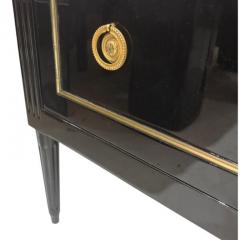 Empire Style Chest of Drawers Lacquered with White Marble 19th Century - 4494352