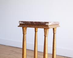 Empire Style Gilded Marble Pedestal 19th Century - 4761316