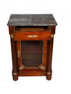Empire Style Mahogany and Ormolu Mounted Bedside Cabinet - 4141553