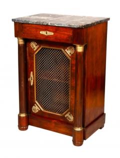 Empire Style Mahogany and Ormolu Mounted Bedside Cabinet - 4141556
