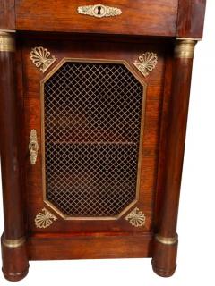 Empire Style Mahogany and Ormolu Mounted Bedside Cabinet - 4141572