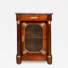 Empire Style Mahogany and Ormolu Mounted Bedside Cabinet - 4153741