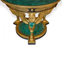 Empire Style Ormolu and Malachite Center Table - 3686830