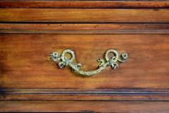 Empire chest of drawer with ormolu mahogany marble top c a 1860 s France  - 3569724