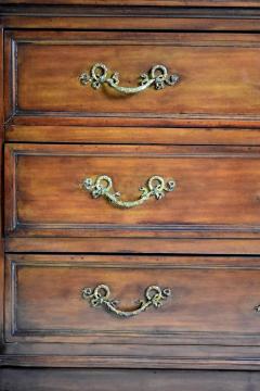 Empire chest of drawer with ormolu mahogany marble top c a 1860 s France  - 3569725
