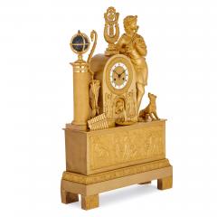 Empire period gilt bronze mantel clock - 3792688