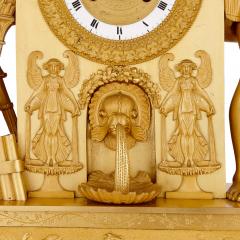 Empire period gilt bronze mantel clock - 3792693