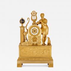 Empire period gilt bronze mantel clock - 3794885