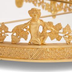 Empire style gilt bronze and mirror surtout de table centrepiece - 3224013
