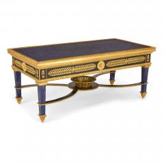 Empire style lapis lazuli and ormolu coffee table - 4584926