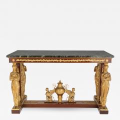 Empire style ormolu mounted mahogany antique centre table - 1549639