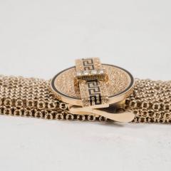 Enamel Gold Bracelet with Natural Pearls and Greek Key Designs - 1612727