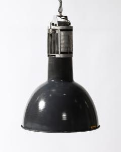 Enameled Metal Industrial Ceiling Light by Mazda France c 1960 - 4208611