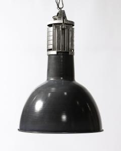 Enameled Metal Industrial Ceiling Light by Mazda France c 1960 - 4208614