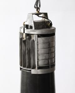 Enameled Metal Industrial Ceiling Light by Mazda France c 1960 - 4208615