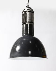 Enameled Metal Industrial Ceiling Light by Mazda France c 1960 - 4208620