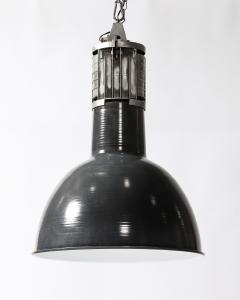 Enameled Metal Industrial Ceiling Light by Mazda France c 1960 - 4208622