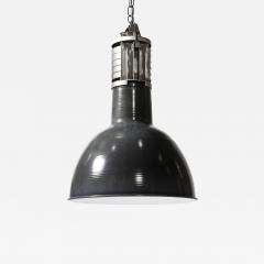 Enameled Metal Industrial Ceiling Light by Mazda France c 1960 - 4210088