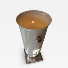 Enamelled ceramic light urn on pedestal circa 80 - 3527393