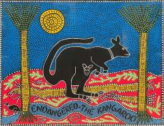 Endangered The Kangaroo Silkscreen Poster by Felice Regan - 2325479