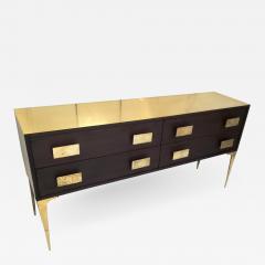 Enfilade with Four Drawers in Wood and Brass - 1096354