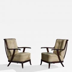 Englander Bonta Lounge Chairs with Wood and Vinyl Argentina 1950s - 4771212