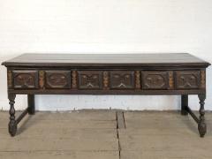 English 17th Century Charles II Oak low Dresser - 2022589