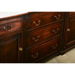 English 18th Century Solid Oak Sideboard - 3760747