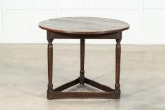 English 18thC Oak Cricket Table - 3621022