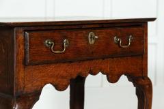 English 18thC Oak Low Boy Lamp Table - 3373312