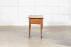 English 18thC Pine Low Boy Side Table - 4435843