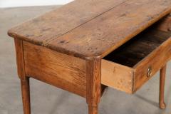 English 18thC Pine Low Boy Side Table - 4435846