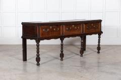 English 18thC Vernacular Oak Dresser Base - 2897691