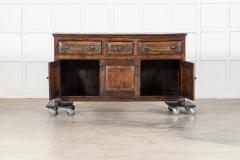 English 18thC Vernacular Oak Dresser Base - 4420192